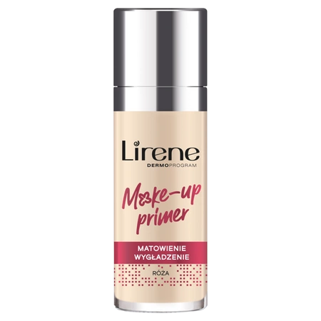 LIRENE Make-up Primer baza pod makijaż matująco-wygładzająca Róża 30ml