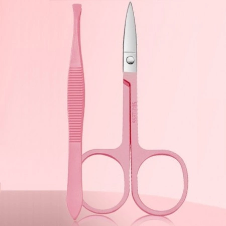 ECARLA zestaw akcesoriów do manicure w etui 12szt Różowy AK20