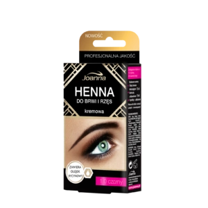 JOANNA Henna kremowa do brwi i rzęs 1.0 Czarny 15ml