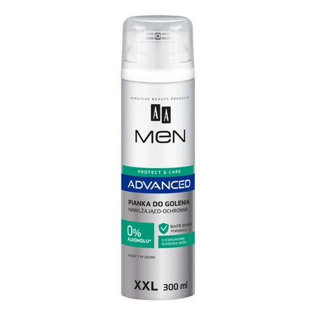 AA Men Advenced Care pianka do golenia XXL nawilżająco ochronna 300ml