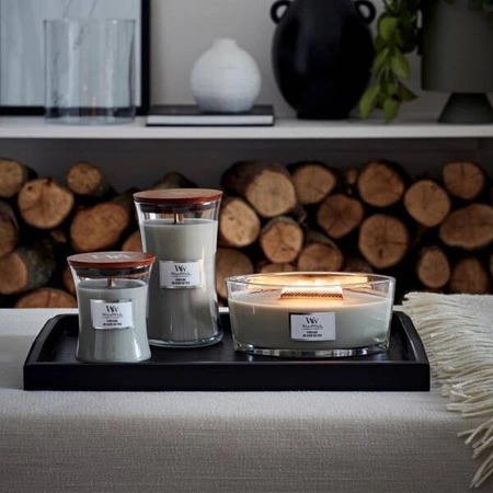 WOODWICK PlusWick duża świeca w słoiku FIRESIDE 609,5g