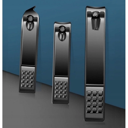 ECARLA zestaw akcesoriów do manicure w etui 12szt Czarny AK21