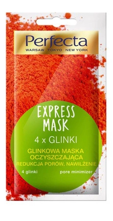 DAX Perfecta Express Mask maseczka do twarzy 4 x Glinki 8ml