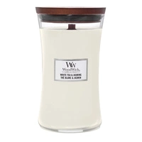 WOODWICK PlusWick duża świeca w słoiku WHITE TEA & JASMINE 609,5g
