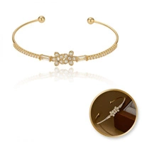 ECARLA bransoletka na rękę ze stali chirurgicznej pozłacanej BST1559