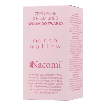 NACOMI Zero Pore & Blemishes Marshmallow serum do twarzy z kwasem salicylowym 30ml