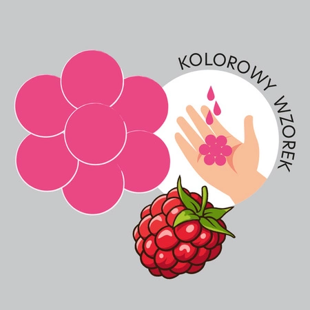 HISKIN Kids pianka do mycia rąk i ciała Bath Foam Raspberry 300ml