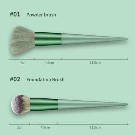 ECARLA zestaw pędzli do makijażu etui pudełko Fiolet PZ28FIO 13szt