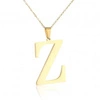 ECARLA naszyjnik ze stali szlachetnej pozłacanej Literka Z NST100Z