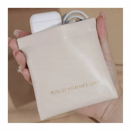 ECARLA organizer na wkładki higieniczne z ekoskóry Kremowy ORM34K