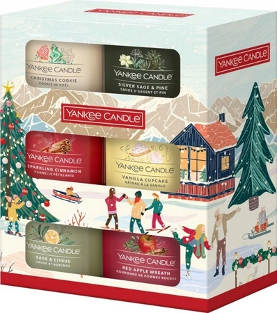 YANKEE CANDLE Apres Ski zestaw świec 6x mini słoiczek 6x37g
