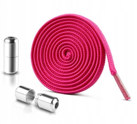 ECARLA sznurówki do butów elastyczne, bez wiązania Fuksja SDB01F 2szt