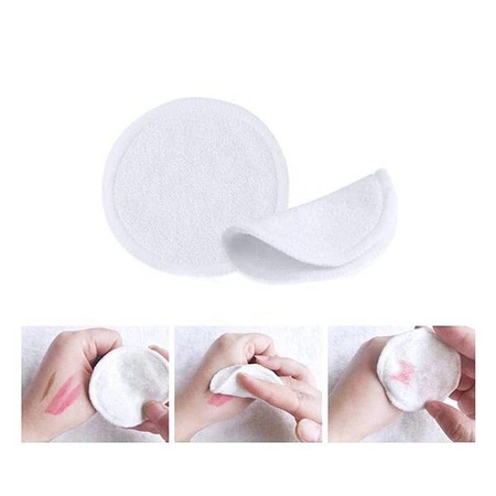 ECARLA płaki do demakijażu wielorazowe bambusowe 8cm AK01 6szt