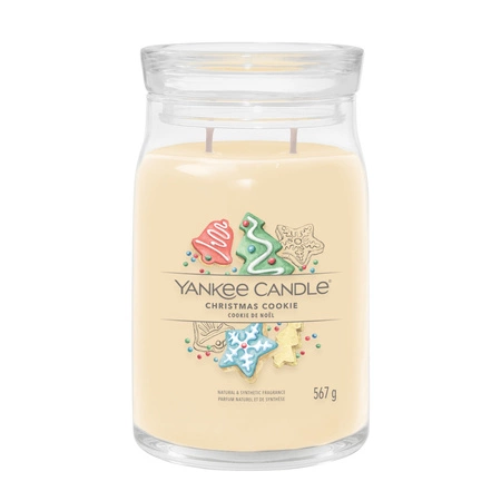YANKEE CANDLE Signature Duża świeca w słoiku CHRISTMAS COOKIE 567g