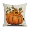 ECARLA Jesień poszewka na poduszkę 45x45cm Dynia KwiatyPOD186