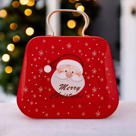 ECARLA mini pojemnik z uchwytem na cukierki 7x5,5cm Mikołaj KSN163