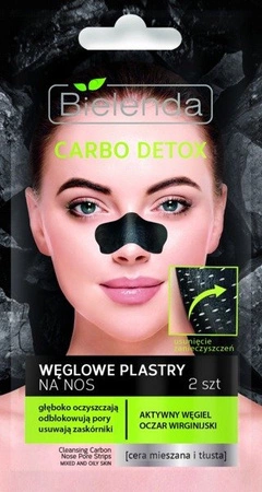 BIELENDA Carbo Detox węglowe plastry na nos 2szt
