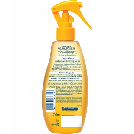 DAX Sun wodoodporny spray ochronny lekki Active SPF50 200ml