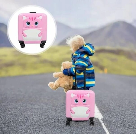 ECARLA walizka kabinowa dla dzieci WP04 Kotek 35x 25x 45cm