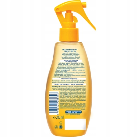 DAX Sun wodoodporny spray ochronny transparentny Active SPF30 200ml