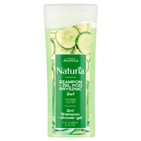 JOANNA Naturia Mini szampon-żel pod prysznic 2w1 Ogórek i Aloes 100ml