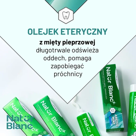 SYLVECO Natur Blanc pasta do zębów odświeżająca Arctic Mint 100ml