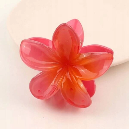 ECARLA spinka-klamra do włosów Kwiat Moana Ombre czerwony SP287