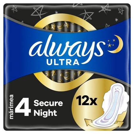 ALWAYS podpaski ze skrzydełkami Ultra Secure Night XL Duo 2x6szt