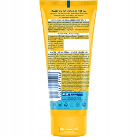 DAX Sun Kids wodoodporna emulsja ochronna dla dzieci SPF50 100ml