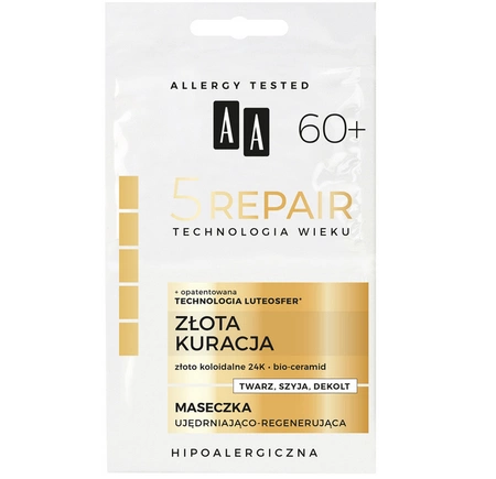 AA Technologia Wieku 5Repair 60+ maseczka ujędrniająca 2x4ml