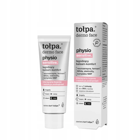 TOŁPA Dermo Face Physio Sensitive łagodzący balsam-komfort do twarzy 40ml