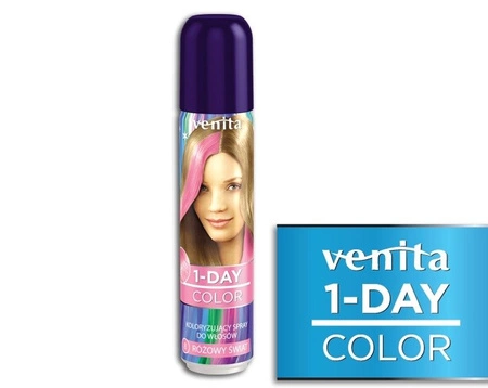 VENITA 1-Day Color spray koloryzujący do włosów 08 Pink World 50ml