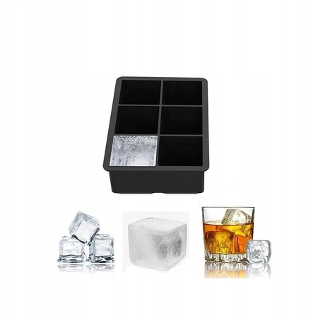 ECARLA foremka silikonowa na lód 6 dużych kulek FNL01