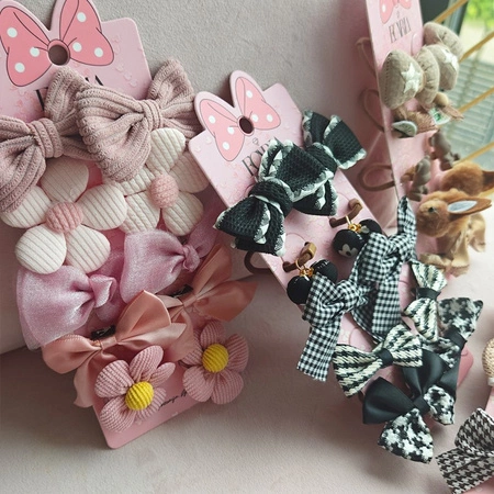 ECARLA zestaw gumek-frotek na plakietce 10szt KOKARDKI, KWIATKI GUM169