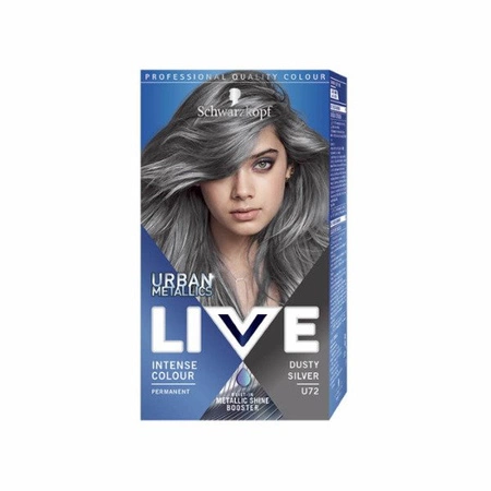 SCHWARZKOPF LIVE farba do włosów U72 Dusty Silver