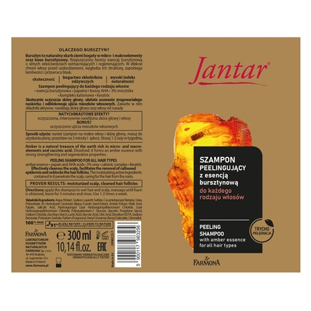 FARMONA Jantar peelingujący szampon z esencją bursztynową 300ml