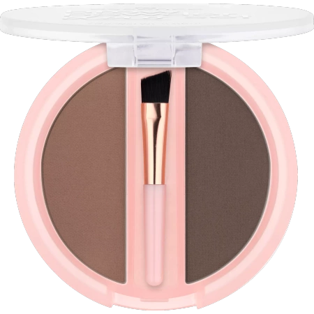 ESSENCE Brow Powder Duo Set pudrowy zestaw do brwi 02 Medium 1,8ml