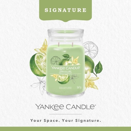 YANKEE CANDLE Signature Duża świeca w słoiku VANILLA LIME 567g