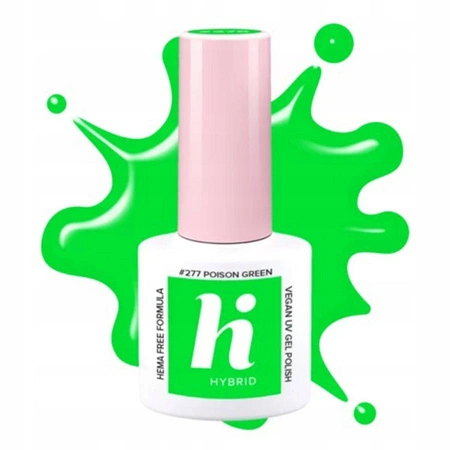 HI HYBRID 2000's lakier hybrydowy Hema Free 277 Poison Green 5ml