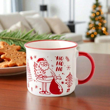 ECARLA kubek świąteczny z uchem MIKOŁAJ 350ml KB14