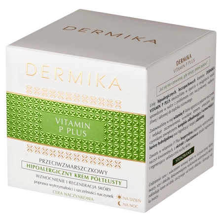 DERMIKA Vitamin P Plus półtłusty krem do twarzy hipoalergiczny 50ml