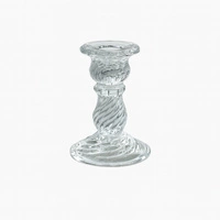 ECARLA świecznik dekoracyjny szklany Glamour 10cm SW12