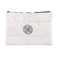 ECARLA kosmetyczka pikowana, wodoodporna 22x31cm Biała KS144B