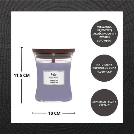 WOODWICK PlusWick średnia świeca w słoiku HYPNOFLORA 275g