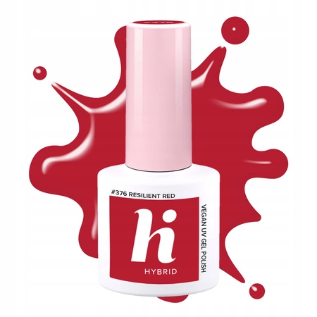 HI HYBRID Everyday It Girl lakier hybrydowy 376 Resilient Red 5ml