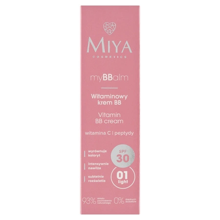 MIYA myBBalm witaminowy krem do twarzy nawilżająca 01 SPF30 30ml