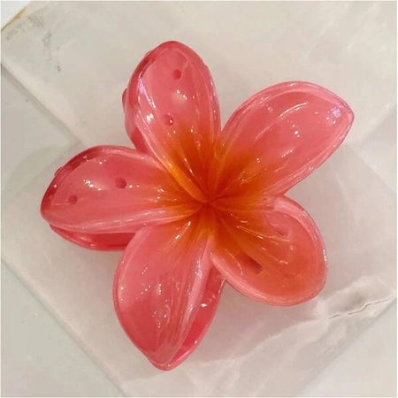 ECARLA spinka-klamra do włosów Kwiat Moana Ombre czerwony SP287