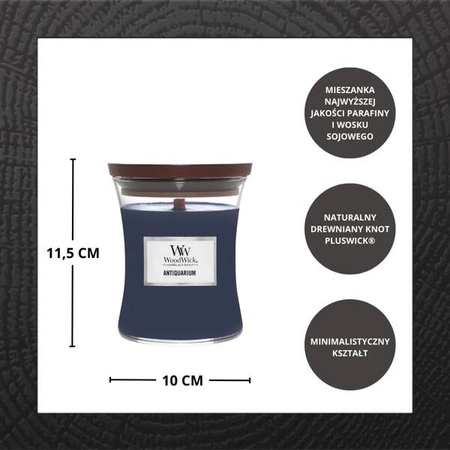 WOODWICK PlusWick średnia świeca w słoiku ANTIQUARIUM 275g