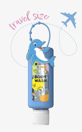 HISKIN Kids Body Wash płyn do kąpieli i mycia ciała Travel Size Delfin 75ml