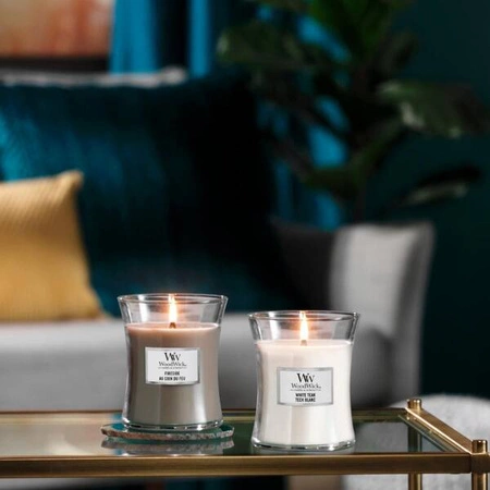 WOODWICK PlusWick duża świeca w słoiku FIRESIDE 609,5g